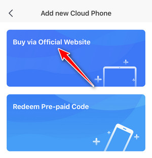 How to buy cloud phone on Redfinger app