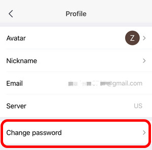 how to reset password on redfinger for ios