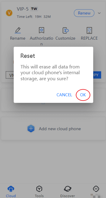 Guide to Reset Cloud Phone