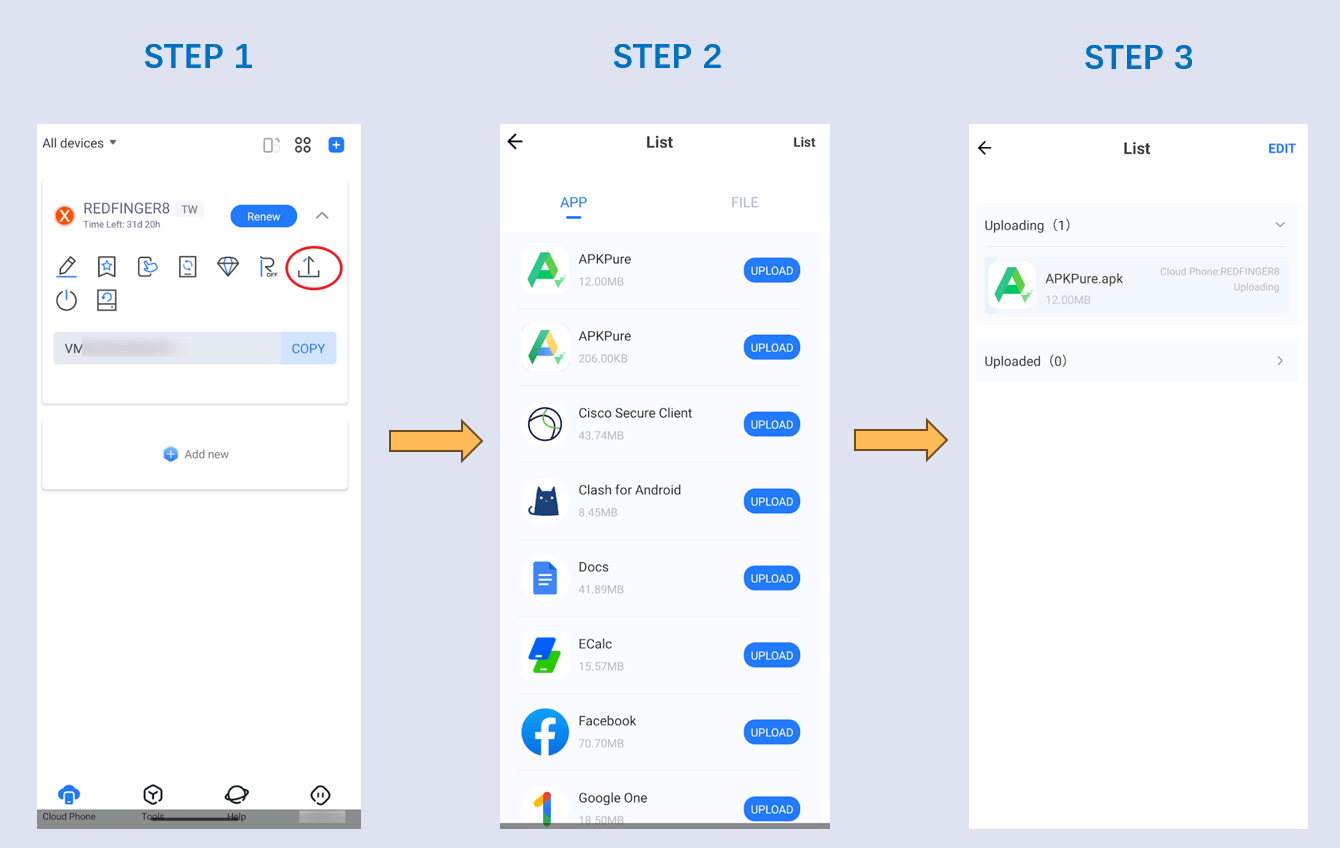 How to Upload Local Files & APK