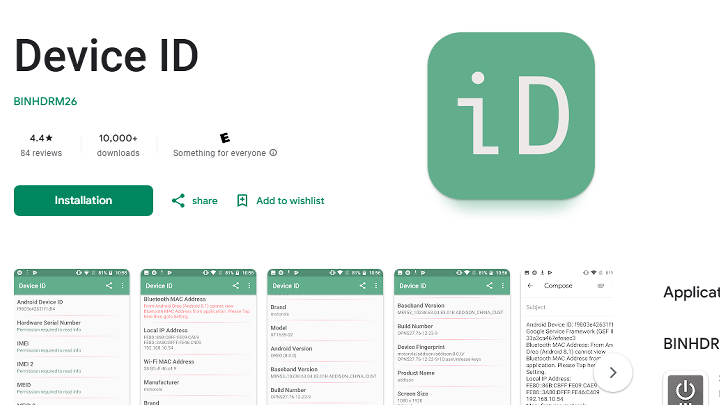 Android ID changer